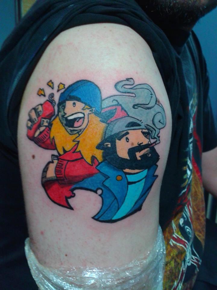 Ein #tattoo von Nori. Gestochen vor Gibraltar. #Asterix ist ja genauso ein  Welte… | Wildcat Store Mein Schiff 4