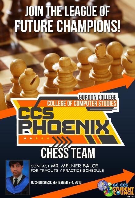 GC_CCS's tweet photo. CCS prepares for GC Sportsfest 2013 on Sep 2-4 --> Chess http://t.co/h8X8tSvExr