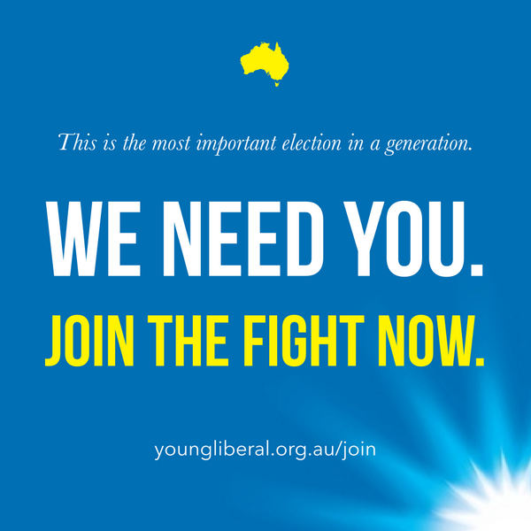 YoungLibs's tweet photo. This is the most important election in a generation. Help secure a stronger Australia: http://t.co/n626YM9d8y #auspol http://t.co/biXmA0Q95W