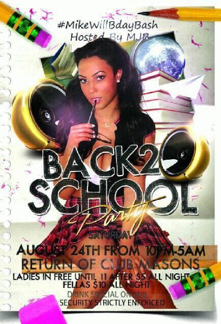 ClubMasons's tweet photo. #MikeWillBdayBash August 24th http://t.co/YvIFNHnjSa