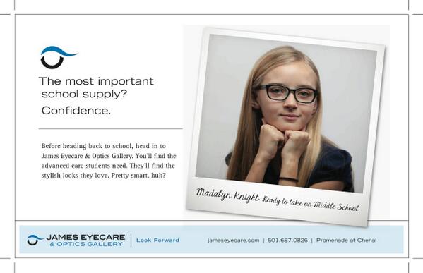 JamesEyecare's tweet photo. Go back to school with confidence and style. http://t.co/YYsJ3i7re3
