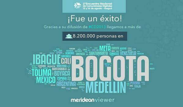 Ministerio_TIC's tweet photo. Éxito total en el #CD2013 más de 8 millones de colombianos ya hacen parte de la innovación social #BrigadaDigital http://t.co/yx5Hd4FkTM