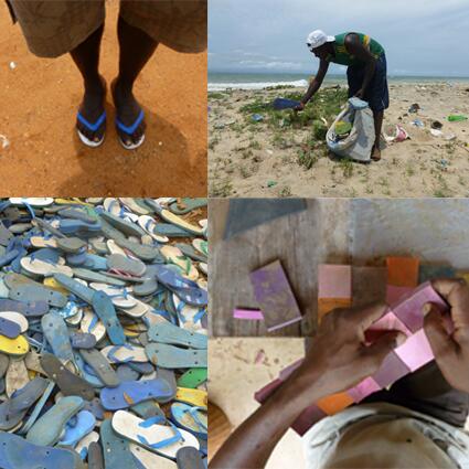 DiederikStudio's tweet image. In Senegal. collecting,sorting and crating the new collection recycled Flip Flop products for Pols Potten.