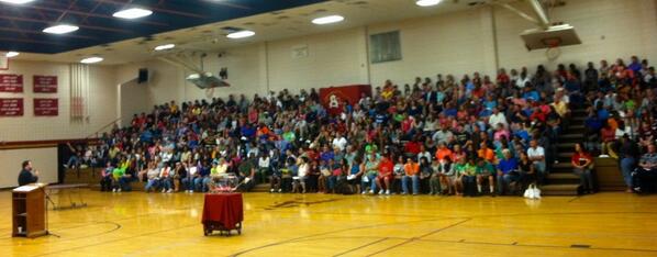 SouthAikenHigh's tweet photo. Freshman orientation night went well. http://t.co/fixcdhnwj9