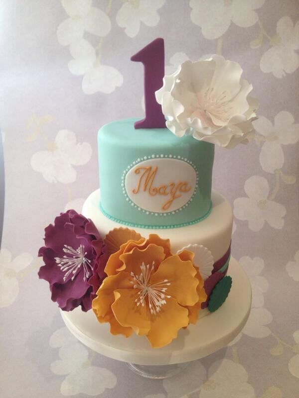 Special 1st birthday cake delivered to Foxhills today