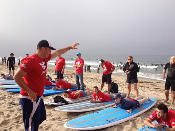 LosAngelesVA's tweet photo. We are getting ready for #WavesOfValor III.  It's going to be a great day for surfing! @TeamRWBLA @TeamRWB http://t.co/U3a3uPShhP