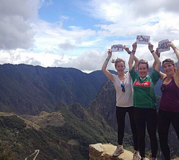 The42GAA's tweet photo. These girls have gone to mountain-climbing extremes to support @MayoGAA: http://t.co/mOuizQKylY #Mayo4Sam http://t.co/uQ85Epn5Bh