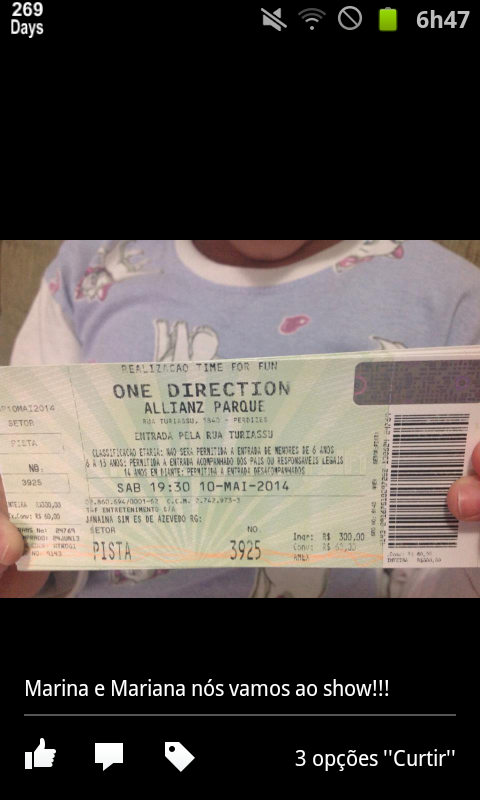 _directioneers_'s tweet photo. Meu ingresso chegou! Como estudar, me concentrar...?? http://t.co/7k77ukPaQ1