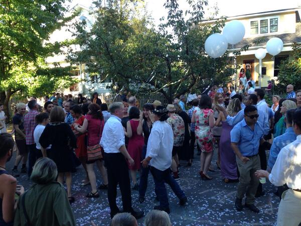 Tim &amp; scooters wedding takes over 16th. Awesome party.