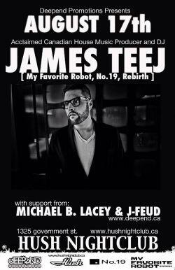 HushVictoria's tweet photo. Tonight @HushVictoria experience the emotive sound of Canadian House icon @jamesteej 

@DowntownVicBC @yyjstreet http://t.co/O3EVuW6zEe