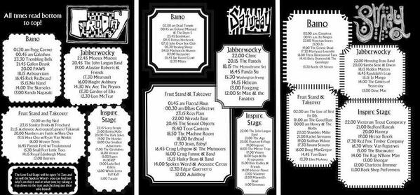 Stage times for the main stages at #DouneTheRabbitHole we can't wait for this one!!! Jheeeeze #festival #Stirling
