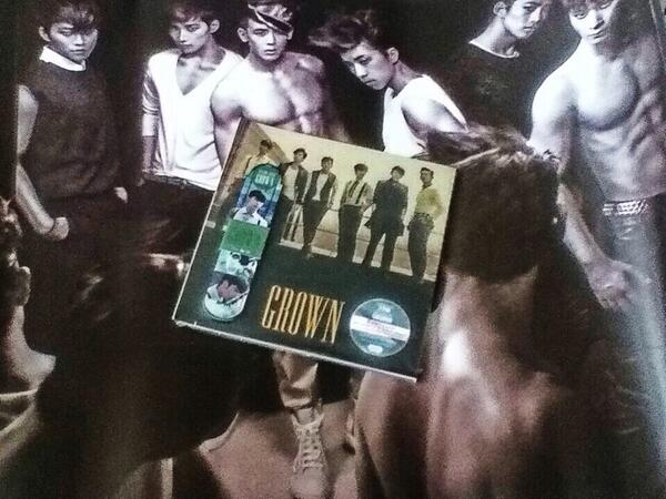 Finally I got it!!! >< 2PM 3rd Album GROWN<3 :DDD #2PM #Grown #3ndAlbum #Thailand #ThaiHottest #SoHappy