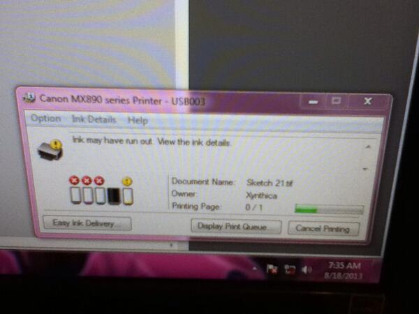 Somehow I get the feeling screaming at my printer wouldn't fix this problem.