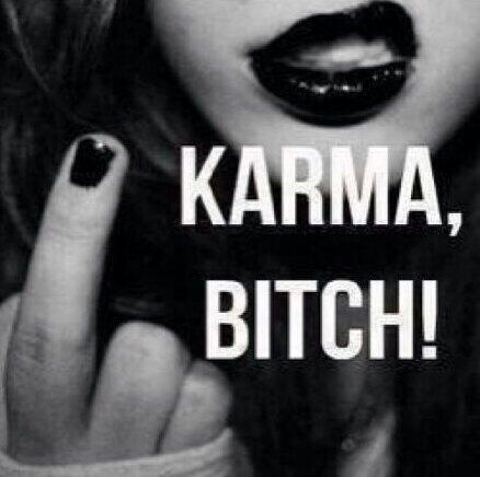 thefinger333's tweet photo. Karma Bitch ! http://t.co/W3GAMTkbIn