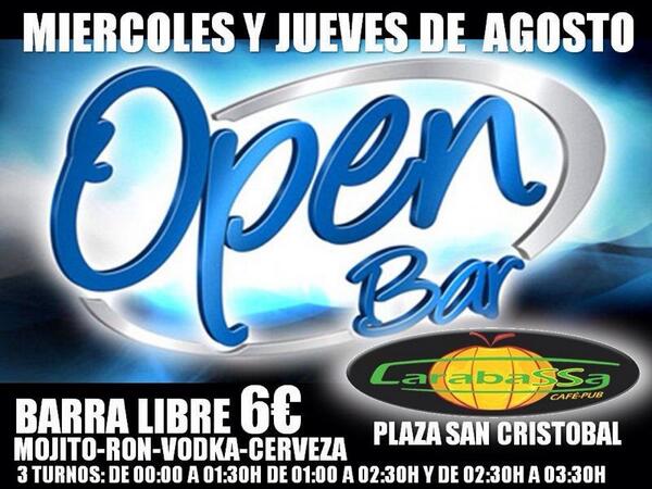 PubCarabassa's tweet photo. Recordad carabasser@s que mañana también tendremos "Open bar" porque ahora los miércoles también son Carabassa 😉 http://t.co/JS5WnLqUxp