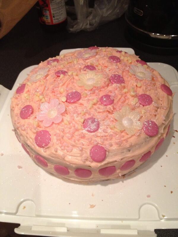 CGreenhalgh12's tweet photo. @thechocovore sparkly princess cake!!! http://t.co/qqLZqzAXla