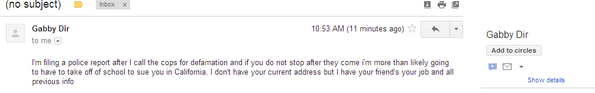 Sluht's tweet photo. LMAOOO SHE REALLY THINKS SHE COULD SUE ME FOR THIS. I REALLY HIT A NERVE GUYS http://t.co/3zPxyxzOIn