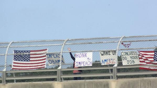NEVER FORGET BENGHAZI!  #ImpeachObama #Overpass!! This is what the PATRIOTS of West MD  are doing!!! GET INVOLVED !