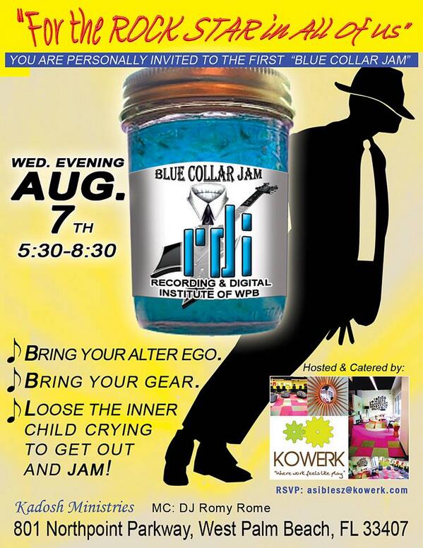 RDIwpb's tweet image. We want to invite you to come out and perform with us in our Blue Collar Jam. #WestPalmBeach #music #jam #party #Fun