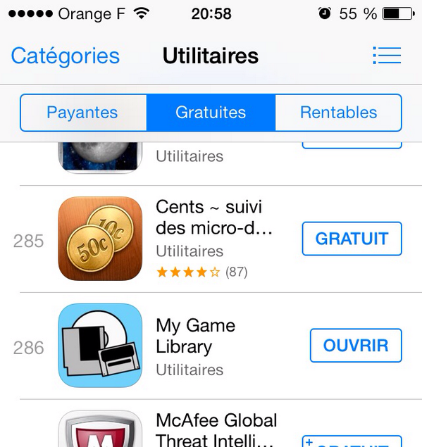 Game_Library's tweet image. 286 dans le top Utilitaires ! C'est un début, merci a tous !! :D