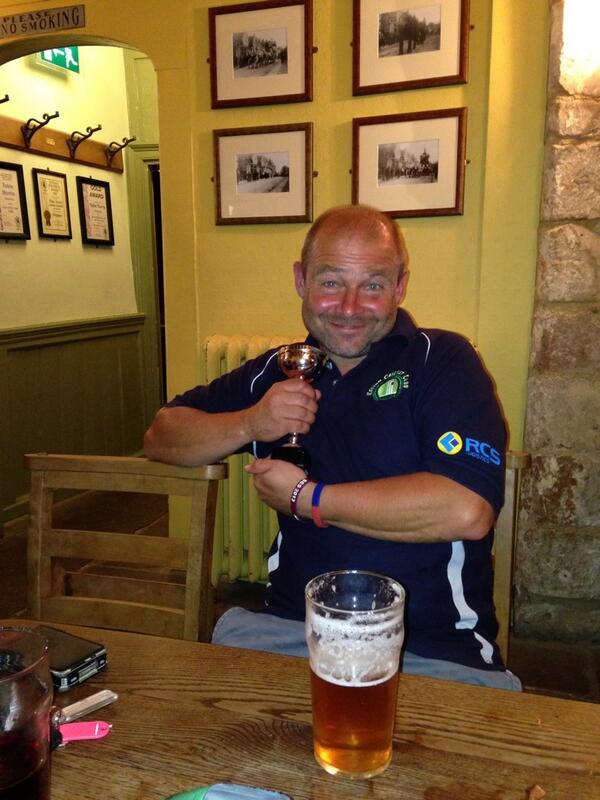 KettonCC's tweet photo. Skip and his MAINO TROPHY! Bummer! http://t.co/pESVURvwDA