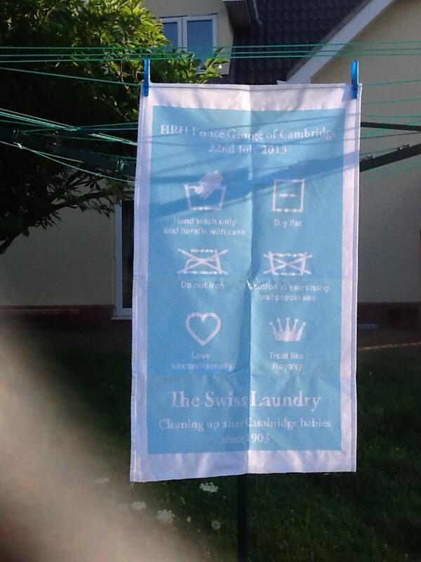 To mark the birth of Prince George of Cambridge and every local  baby, pick up one of our limited edition tea towels