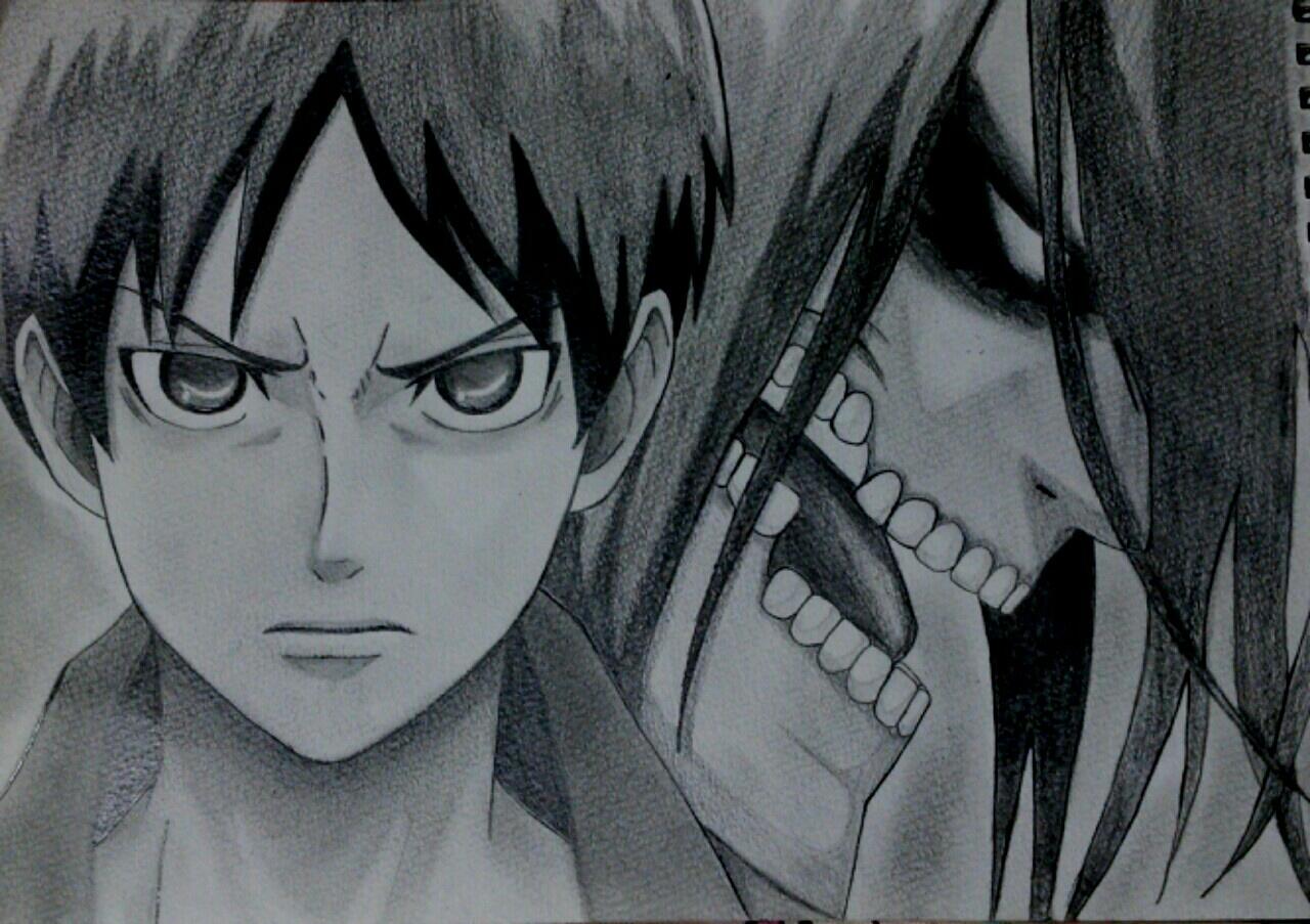 ｷﾞｼﾔﾏ 頑張りたい エレンと巨人化エレン描いてみました 進撃の巨人 進撃の巨人好きなひとrt 進撃クラスタさんと繋がりたい 模写 Rtした人全員フォローする Http T Co Lls0aubdqd Twitter