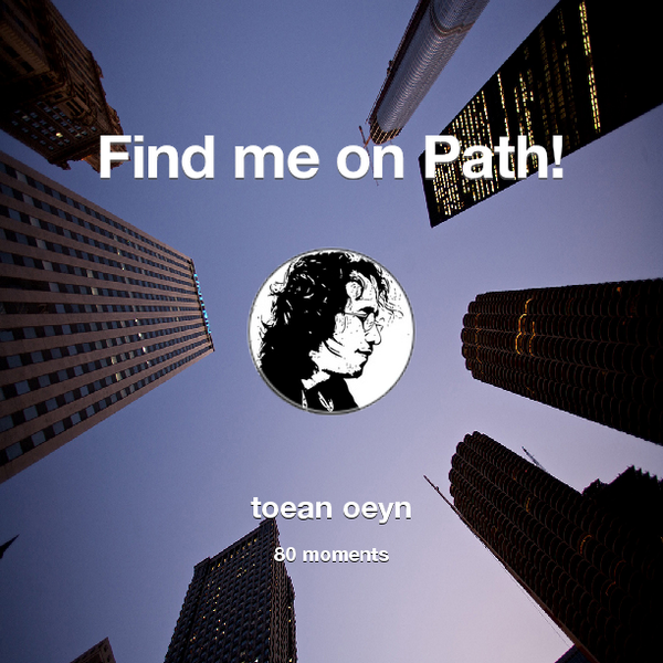 coidaman's tweet photo. I've shared 80 memories with my friends on #Path - see them now at http://t.co/hIniYETaf9! #thepersonalnetwork http://t.co/1rsbmFwAIg