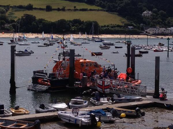 My boys loved exploring the lifeboat this morning. Thank you <a href="/RNLISalcombe/">RNLI Salcombe</a>