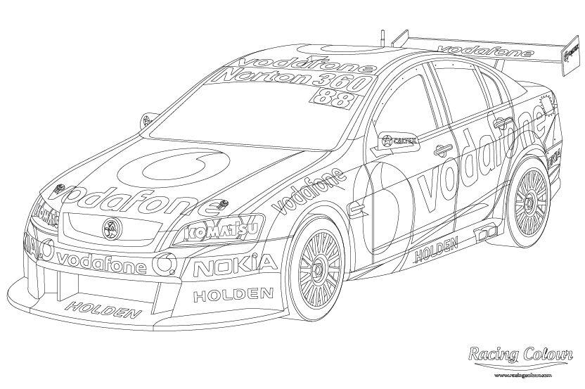 Download Racing Colour on Twitter: "Now available, the my free @jamiewhincup V8 Supercar colouring page ...