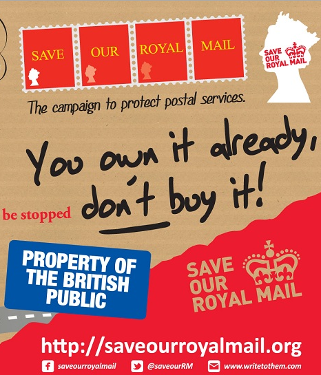 chunkymark's tweet photo. >>โ@SaveOurRM: RT if you oppose the sale of Royal Mail. #SaveOurRoyalMail http://t.co/LSEY2kEtW5โ