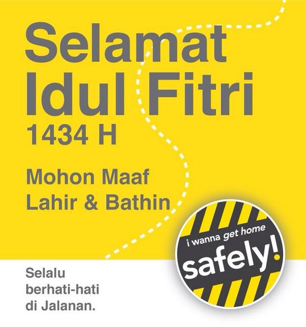 Mengucapkan Mohon Maaf Lahir dan Bathin untuk para Safer...