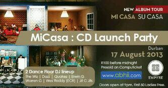 MrHaddon's tweet photo. @thewiz_sa @empyresaturdays  @DJDazzG_SA  @DjErwinG @DJKevoDBN -- Mi casa Su casa - 17th AUGUST - CD Launch Party !! http://t.co/HWKpaYc7x2