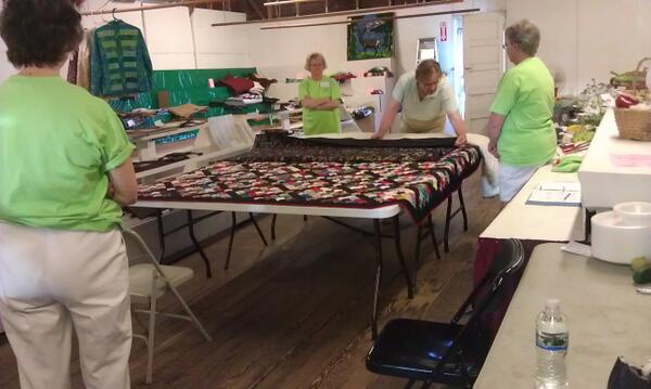 PopeCountyFair's tweet photo. Judging quilts and judging pies, fighting for the first place prize. The fair opens at 5!  #popecountyfair http://t.co/PrdCV8Zh8Z