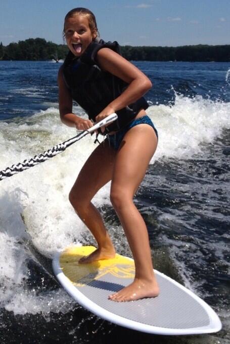 Daughter Arinn proving there actually is surfing in Michigan! #athlete #droptherope