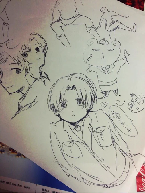 もびさんが先日描いてくれたフリッピーとヘタキャラたち。勝手に晒す。可愛い^ ^ 