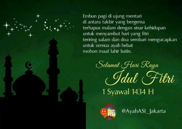 AyahASI_Jakarta's tweet photo. Mhn maaf lahir bathin gorjes!! @AyahASI_Jogja @AyahASI_Smg @EbesASI_Mlg @AyahASI_Sby @DaengASI_Mks @AyahASI_Bali :) http://t.co/Psz2xhxiNS