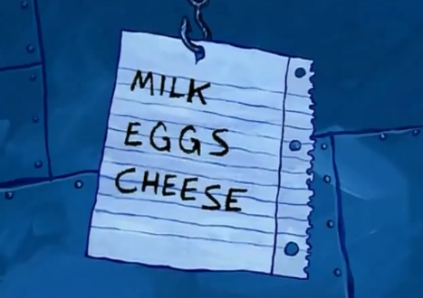 oh my GOSH!!! A FLOATING SHOPPING LIST! AAAAAHHHHHH!!!!