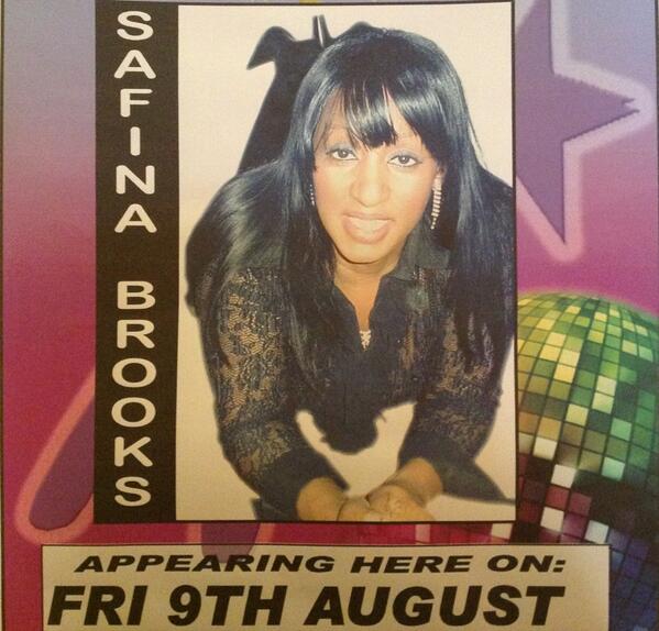 theforgemill's tweet photo. Safina brooks performing Friday 9th of August from 9pm! http://t.co/sOm3m5pUEM