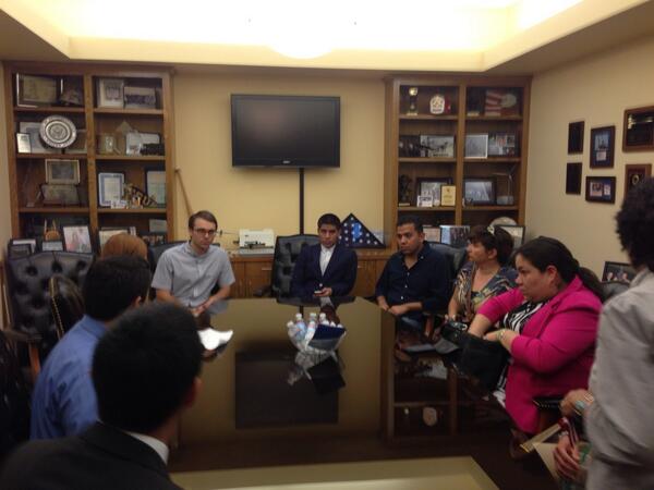 McCarthy's office agreed to a meeting after our action today. We are with staff right now pushing for CIR!