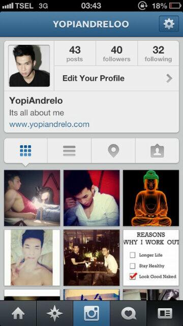 Everybody can follow my instagram : yopiandreloo