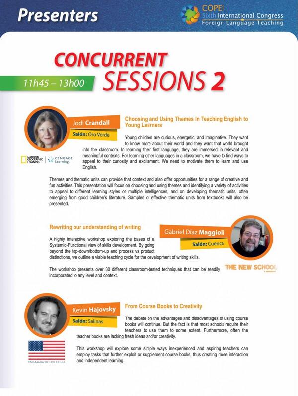 Copei_EC's tweet image. #Copei6thIntlCongress
#ConcurrentSessions

Need more info?Get the downloadable e-program here: buff.ly/16yw6Xb