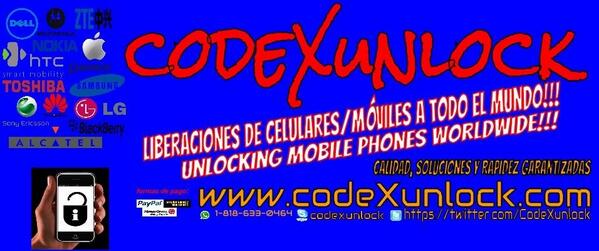 CodeXunlock's tweet image. Liberaciones de todos los móviles/celulares para todo el mundo con los mejores precios y el mejor servicio!!!