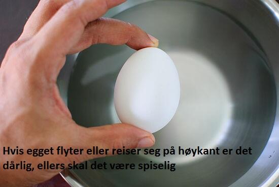 SmarteTips's tweet image. Usikker på om egget er spiselig?
