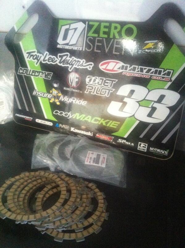 Getting some new clutches ready for <a href="/codymackie/">Cody Mackie</a> for Swanhill mx nationals