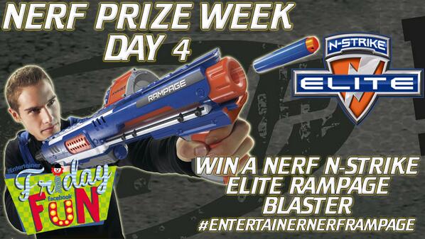 EntertainerToys's tweet photo. Follow &amp; RT by 11.59pm 8/8 for your chance to win a Nerf Rampage blaster in our Week of Nerf #EntertainerNerfRampage http://t.co/nsxNYXNdwl