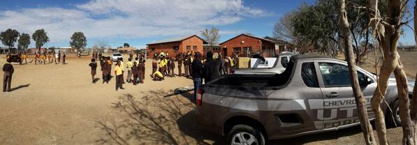 AddyNc's tweet image. What a warm welcome fron Phano Primary School in Botshabelo Free State.... Ute Force Power #Dreamfieldsproject