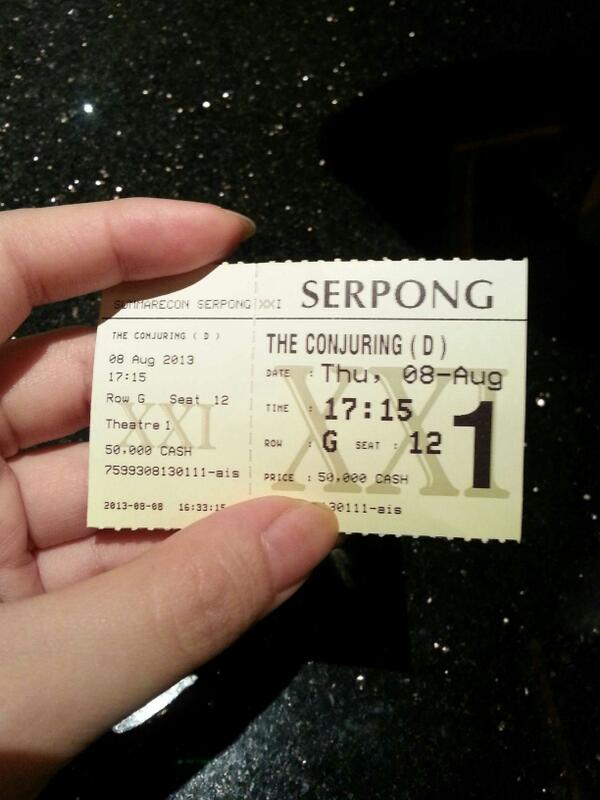 Pertama kali nyobain nonton di bioskop sendirian dan filmnya film horror! Ayey!