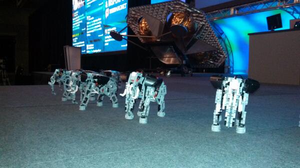 Miniature elephants and space stuff for today's #NIWeek keynote.