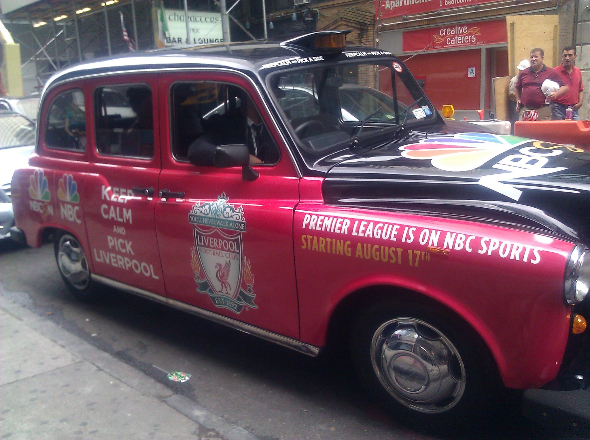 NBC unveil Tottenham, Arsenal, Everton & Liverpool London cabs in New